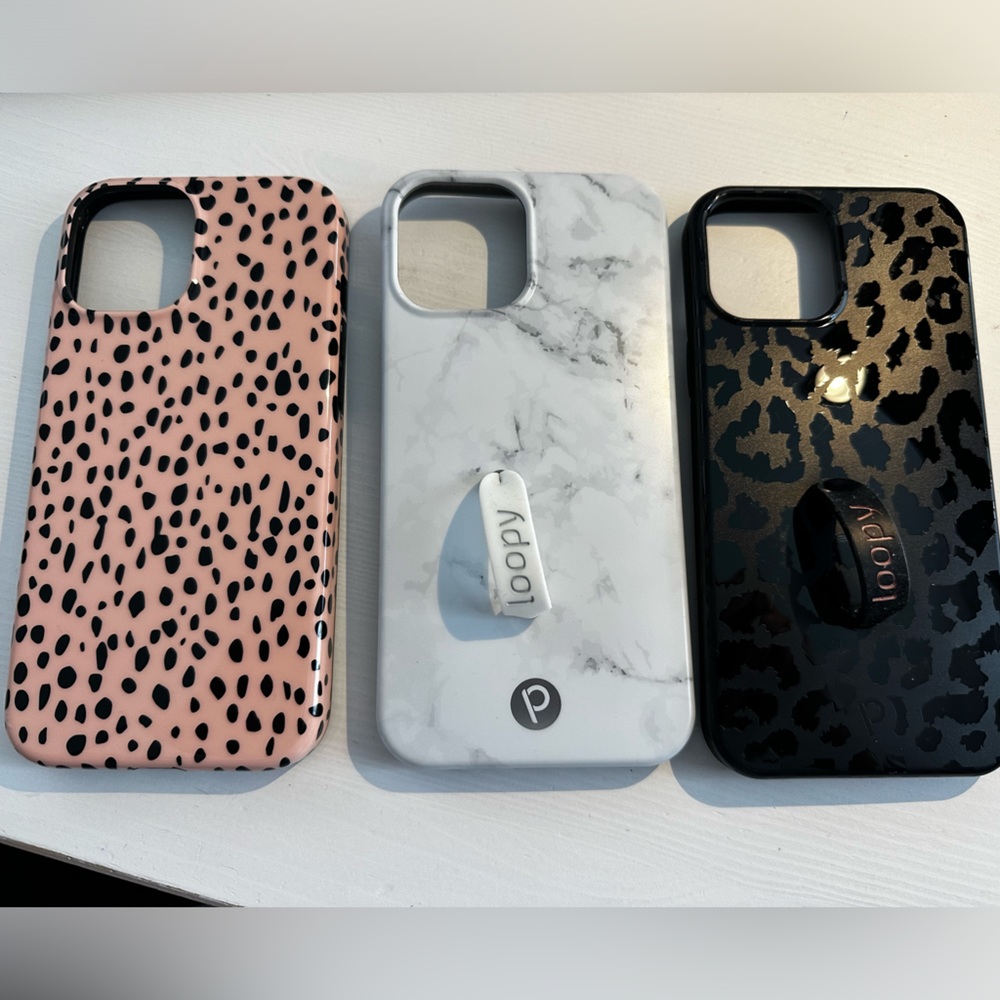 iPhone 12 Pro MAX, GENTLY used LOOPY & VELVET CAVIAR (MagSafe)cases!!